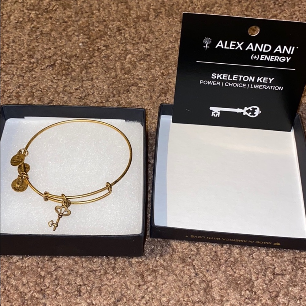 ‘Skeleton Key’ Alex & Ani Bracelet with box